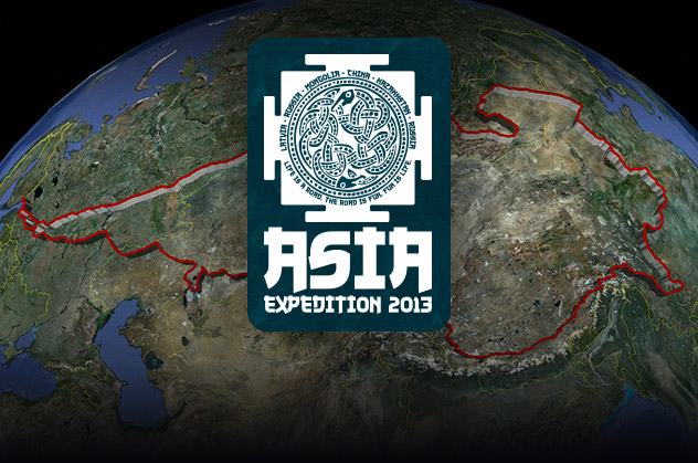 Asia Expedition 2013 Bezceļu piedzīvojumu ceļojumu aktīvistu grupa no Latvijas un Krievijas šogad dosies 120 dienu ceļojumā cauri Āzijai.